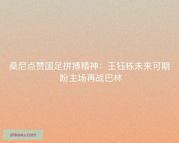 桑尼点赞国足拼搏精神：王钰栋未来可期 盼主场再战巴林